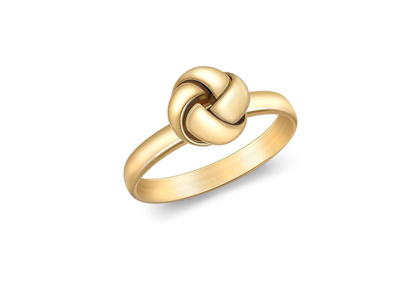 9ct Yellow Gold 4 Way Knot Ring