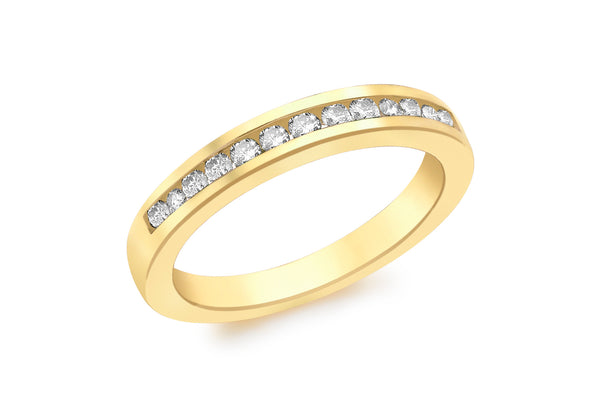 9ct Yellow Gold 0.25t Diamond Eternity Ring