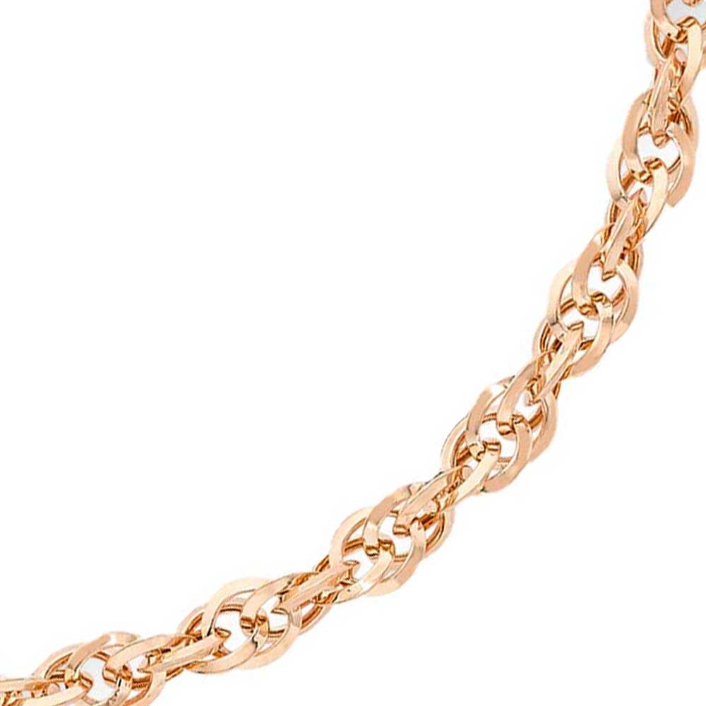 Diamond cut online rose gold chain