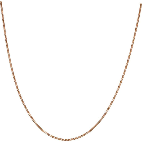 9ct Rose Gold 60 Diamond Cut Curb Chain