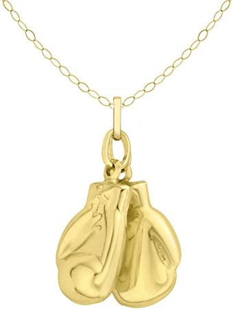 9ct Yellow Gold Double Boxing Glove Pendant