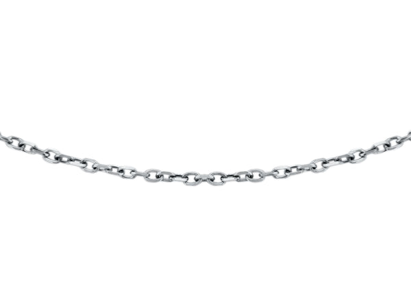 9ct White Gold Trace Chain