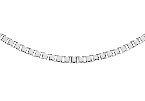 9ct White Gold 30 Venetian Box Chain