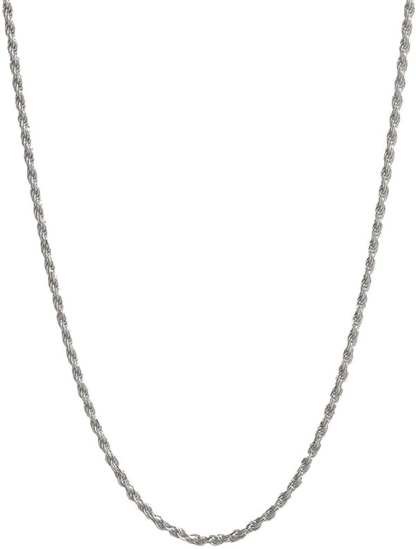 9ct White Gold 040 Rope Chain