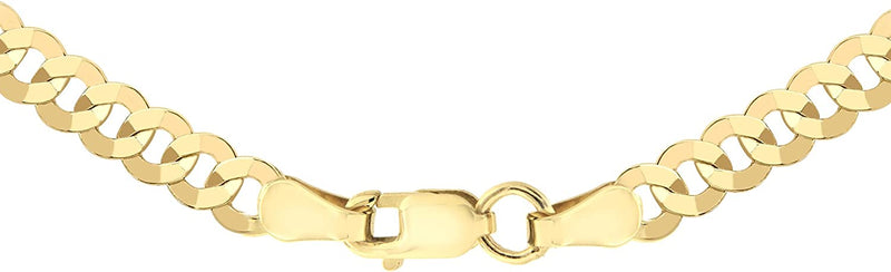 9ct gold flat curb on sale chain