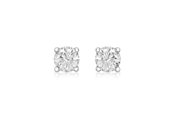 18ct White Gold 0.33t Diamond 3mm Stud Earrings