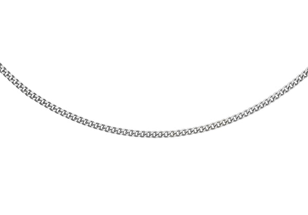 Sterling Silver 35 Panza Curb Chain 46m/18"9