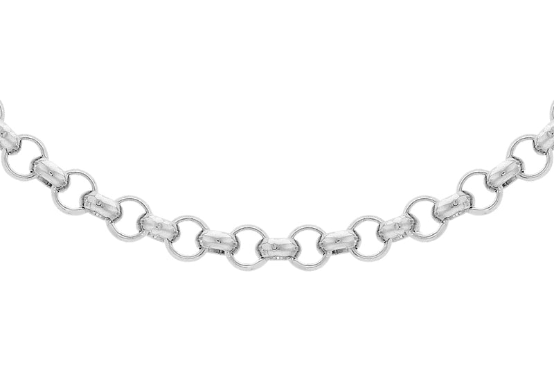 Sterling Silver 40 Round Belcher Chain