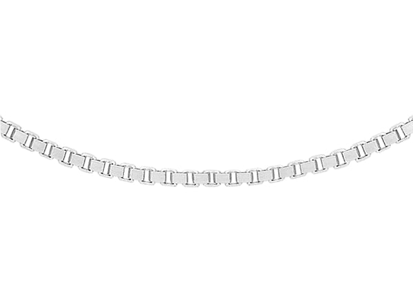 Sterling Silver Adjustable Box Slider Chain 51m/20"9