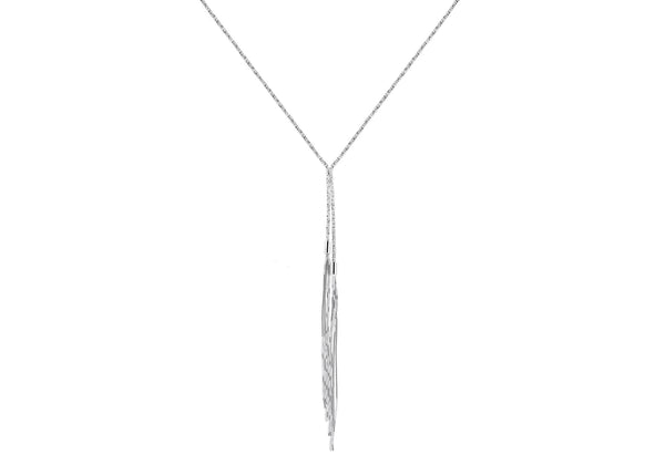 Sterling Silver Toscalle Box Tassle Y Chain Necklet