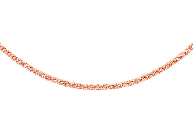 Silver Links Spiga Chain Rose Gold
