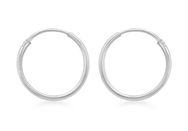 Sterling Silver 16mm Hoop Earrings