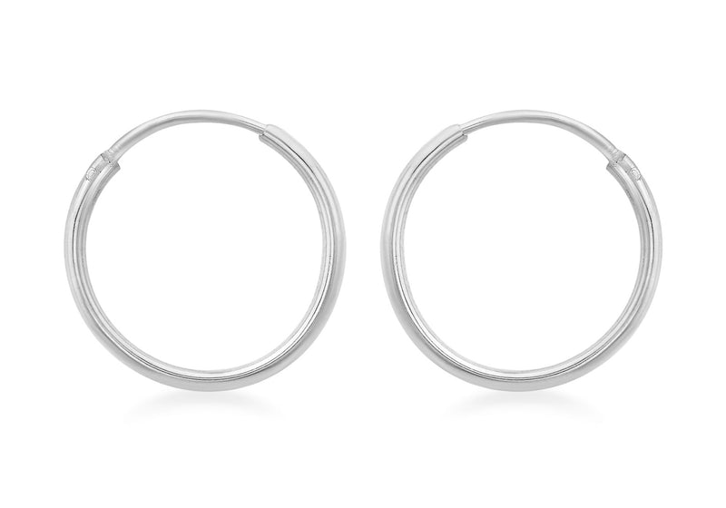 Sterling Silver 16mm Hoop Earrings