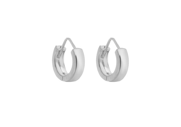 Sterling Silver 14mm Huggy Earrings