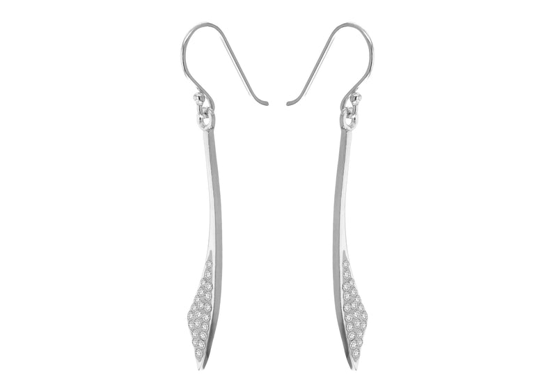 Sterling Silver Crystalique Drop Earrings