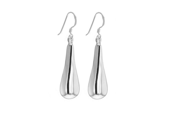 Sterling Silver Teardrop Drop Earrings