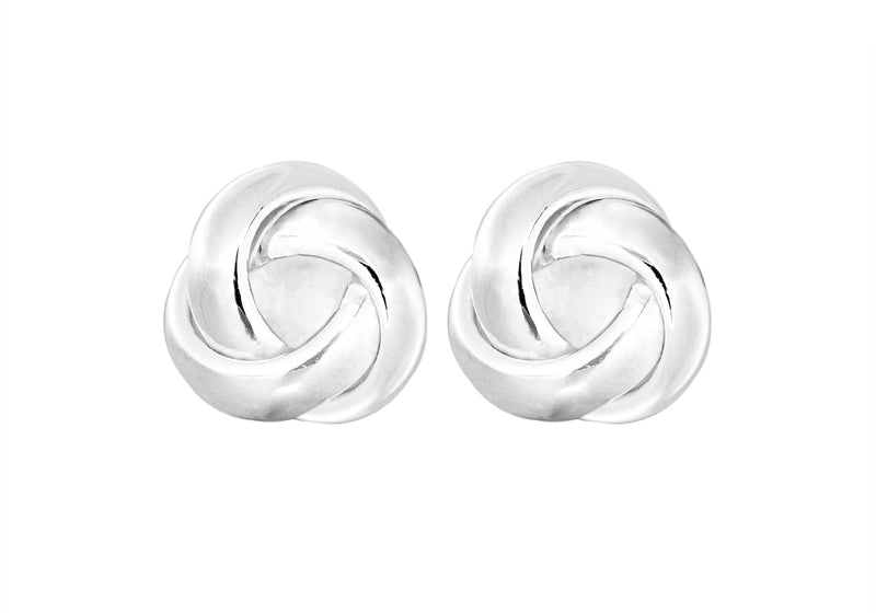 SILVER NEW KNOT EARRing