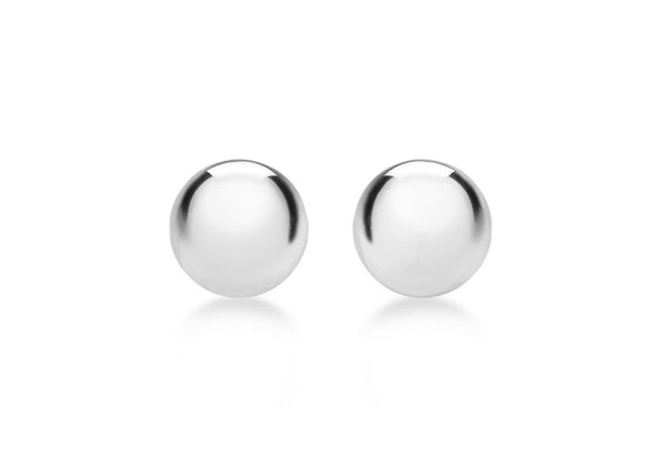 Sterling Silver 8mm Ball Stud Earrings