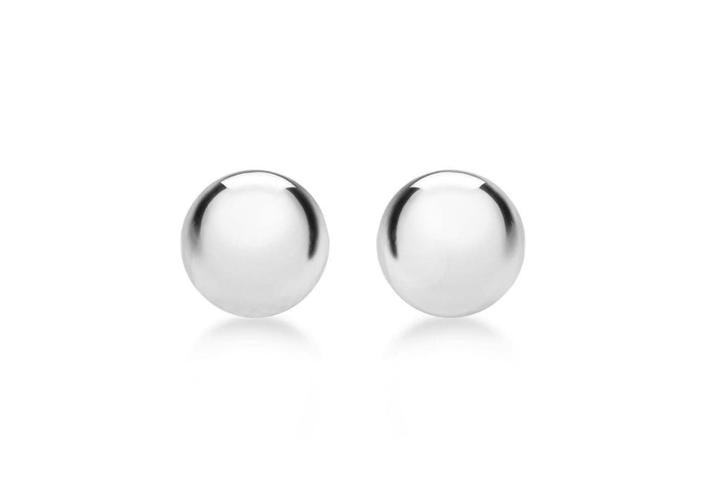 Sterling Silver 8mm Ball Stud Earrings