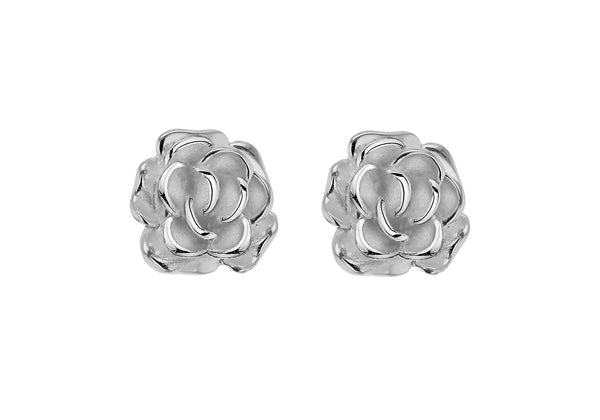 SILVER FLOWER STUD EARRing