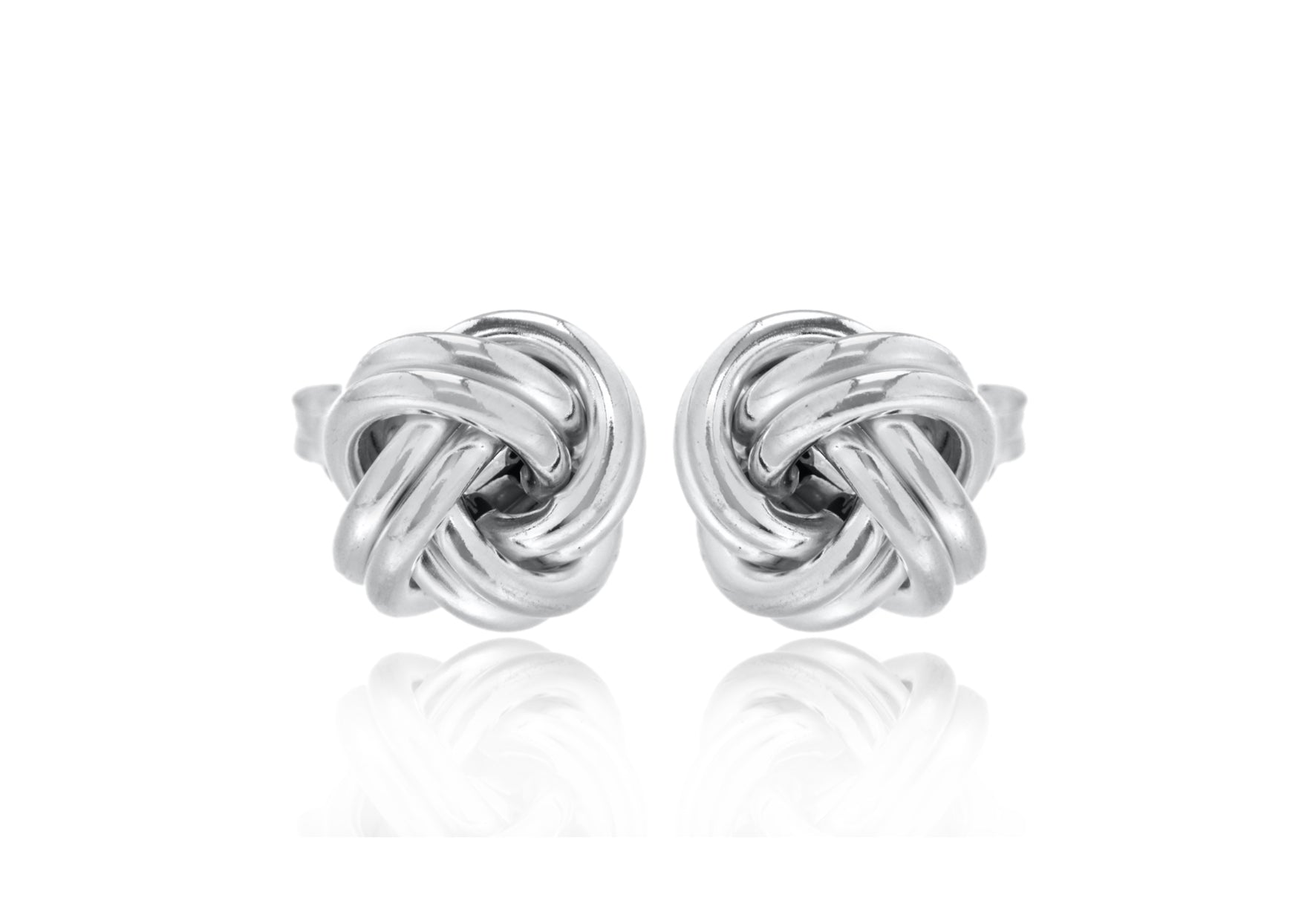 Sterling Silver 19mm Knot Stud Earrings – Harper Kendall