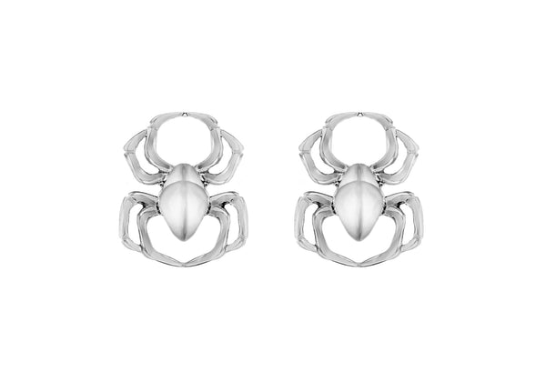 SILVER OXID SPIDER STUD E/Ring