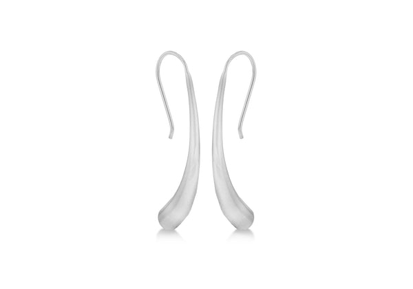 SILVER HORN DROP EARRing