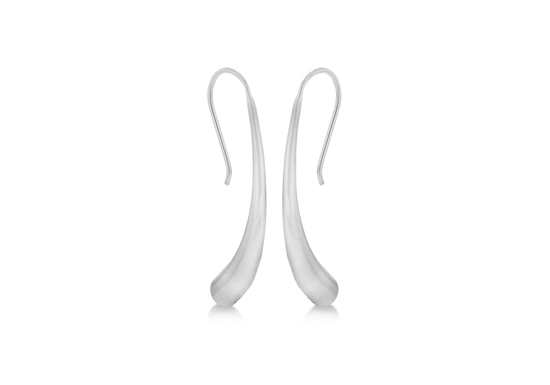 SILVER HORN DROP EARRing