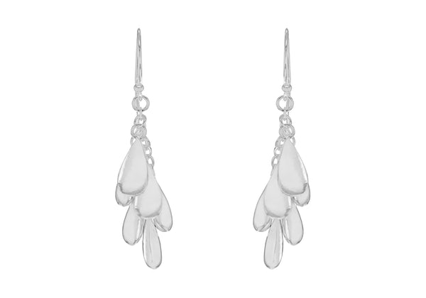 SILVER MULTI BEAD DROP EARRing