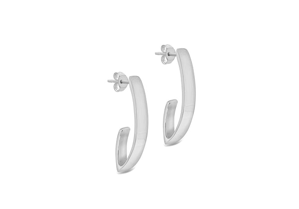 SILVER V SHAPE DROP EARRing