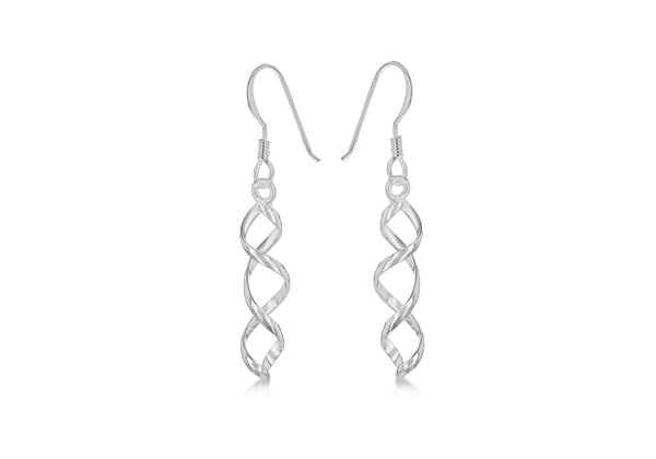 SILVER OPEN SREW EARRing