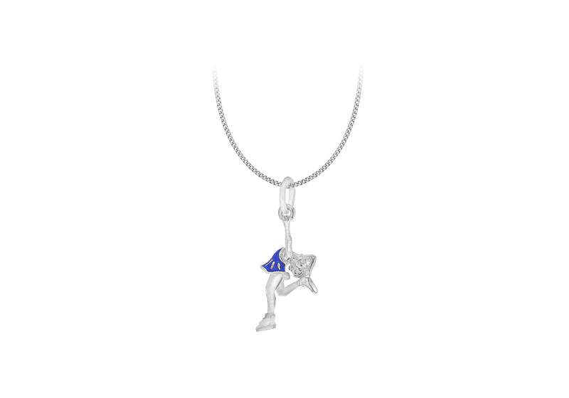 Sterling Silver Ballerina HairCut Spin Pendant