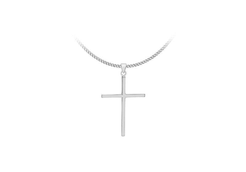 Sterling Silver Large Cross Pendant