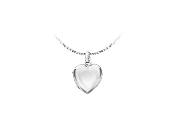 Sterling Silver 17mm x 24mm Heart Locket