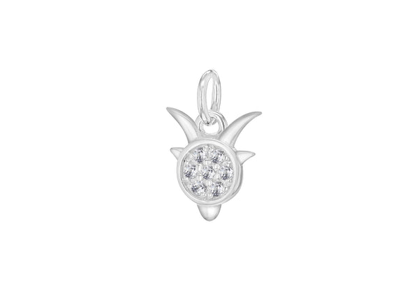 Sterling Silver Zirconia  10mm x 14.5mm apriorn Horoscop Pendant