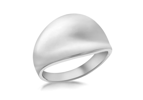 SILVER RHOD DOME Ring