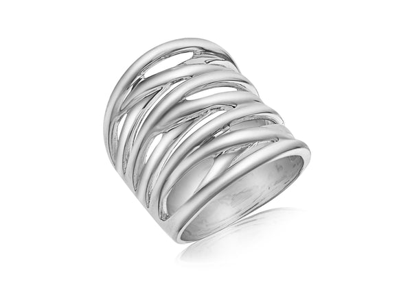 SILVER MULTI CrossOVER Ring