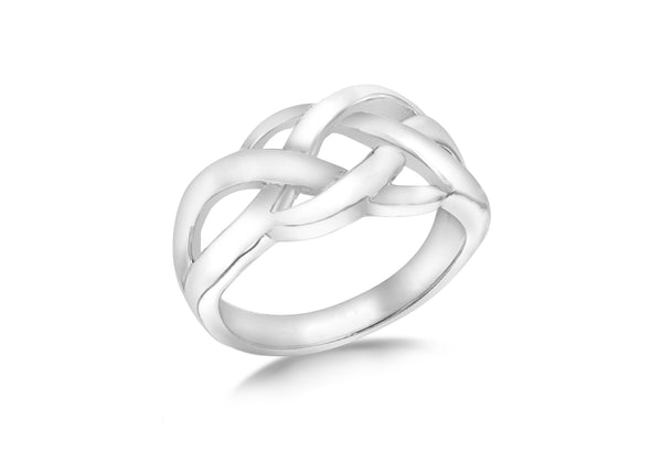 Sterling Silver Plaited Knot Ring