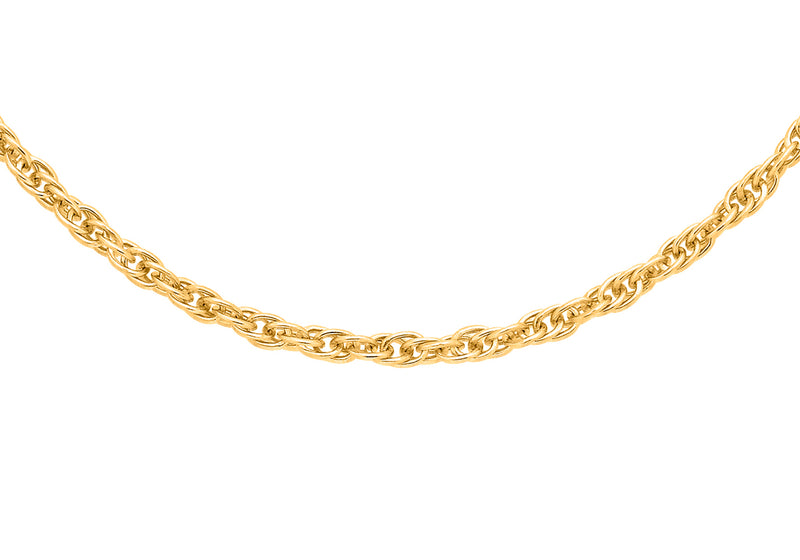 Sterling Silver Gold Plated Necklace  Chain