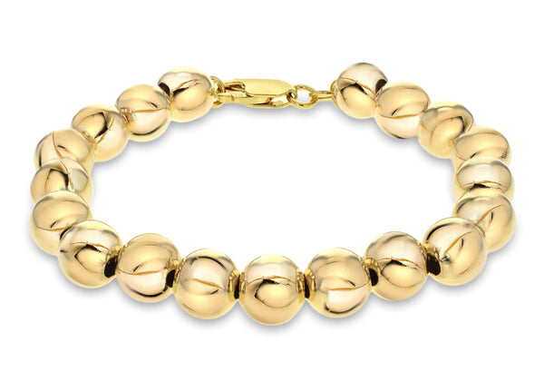 Sterling Silver Gold Plated Ball Bracelet XL9