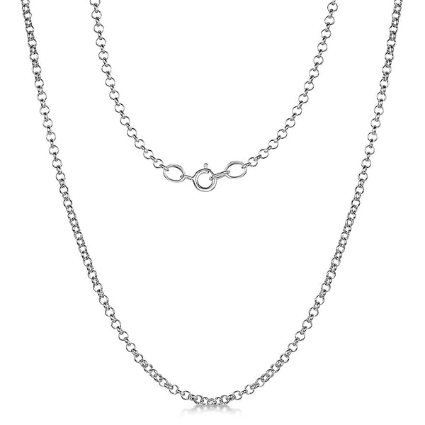 Sterling Silver 40 Round Belcher Chain