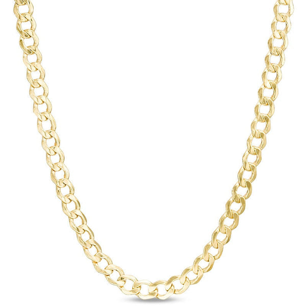 9ct Yellow Gold 150 Diamond Cut Flat Curb Chain