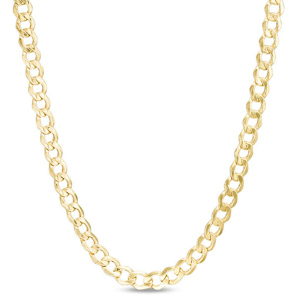 9ct Yellow Gold 120 Diamond Cut Curb Chain