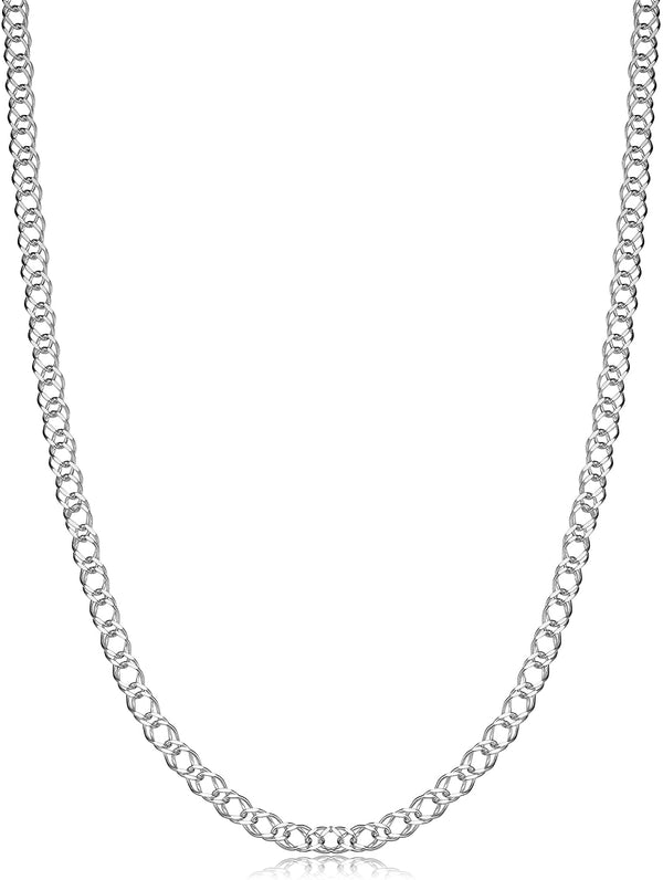 Sterling Silver Double Curb Chain