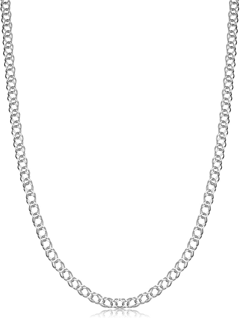 Sterling Silver Double Curb Chain