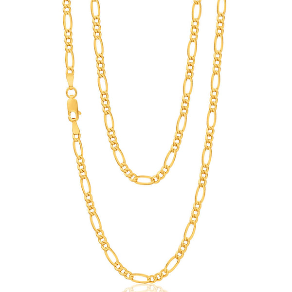 9ct Yellow Gold 80 Figaro Chain