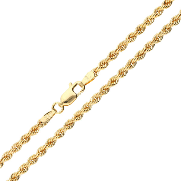 9ct Yellow Gold 2mm Rope Chain