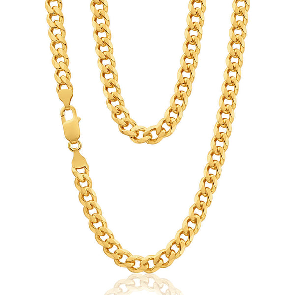 9ct Yellow Gold 140 Round Curb Chain