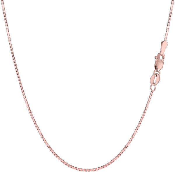 9ct Rose Gold 40 Mirror Box Chain