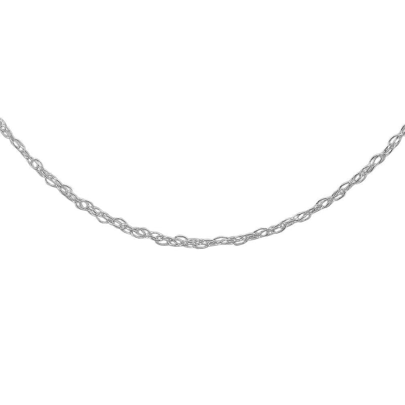 9ct White Gold Prince of Wales Necklace Chain